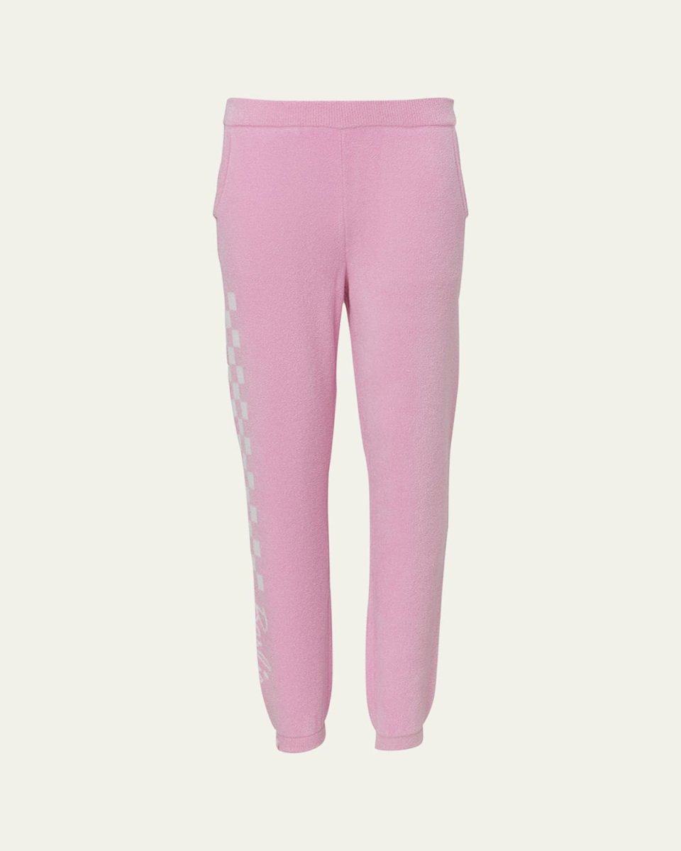 Girl's CozyChic Ultra Lite Youth Checkered Barbie Joggers, Size 6